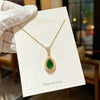 Wholesale Light Luxury Geometric Pendant Titanium Steel And Copper Necklace For Women With Electroplating Design And Cross Chain