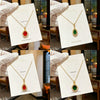 Wholesale Light Luxury Geometric Pendant Titanium Steel And Copper Necklace For Women With Electroplating Design And Cross Chain
