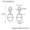 Wholesale Light Luxury Geometric Pig Nose Stainless Steel 18K Gold Plated Jewelry Set Including Necklace Bracelet And Earring