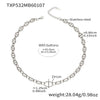 Wholesale Light Luxury Geometric Pig Nose Stainless Steel 18K Gold Plated Jewelry Set Including Necklace Bracelet And Earring