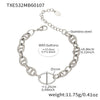 Wholesale Light Luxury Geometric Pig Nose Stainless Steel 18K Gold Plated Jewelry Set Including Necklace Bracelet And Earring
