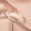 Wholesale Light Luxury Geometric Polish Titanium Steel Bracelet With 18K Real Gold Electroplated Clasp For Women