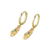 Wholesale Light Luxury Geometric S925 Silver Electroplated Earring Buckles