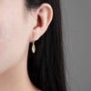 Wholesale Light Luxury Geometric S925 Silver Electroplated Earring Buckles