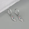 Wholesale Light Luxury Geometric S925 Silver Electroplated Earring Buckles