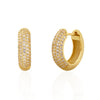 Wholesale Light Luxury Geometric S925 Silver Micro Inlaid Zircon Earrings With Diamond Design