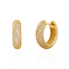 Wholesale Light Luxury Geometric S925 Silver Micro Inlaid Zircon Earrings With Diamond Design