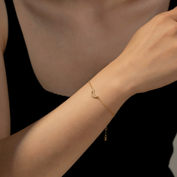 Wholesale Light Luxury Geometric S925 Sterling Silver Bracelet Electroplated With Platinum And 18K Gold For Women And Unisex