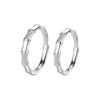 Wholesale Light Luxury Geometric S925 Sterling Silver Electroplated Adjustable Opening Couple Ring For Men And Women Trendy Jewelry