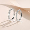 Wholesale Light Luxury Geometric S925 Sterling Silver Electroplated Adjustable Opening Couple Ring For Men And Women Trendy Jewelry
