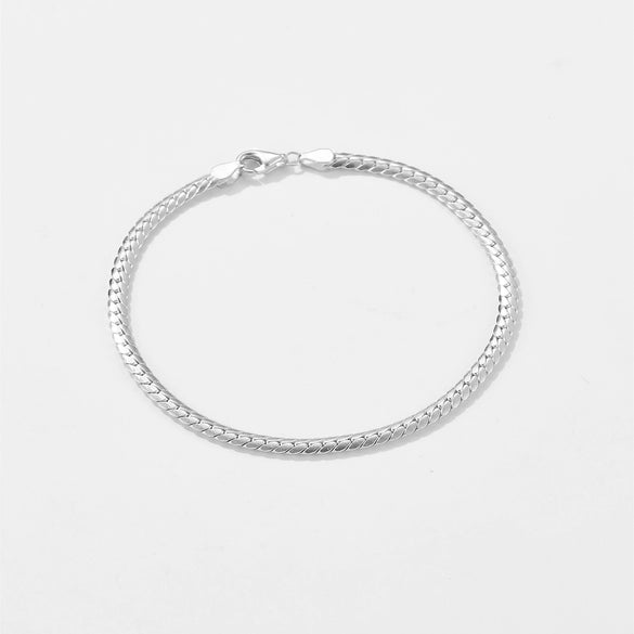 Wholesale Light Luxury Geometric S925 Sterling Silver Electroplated Platinum And 18K Gold Bracelet For Women