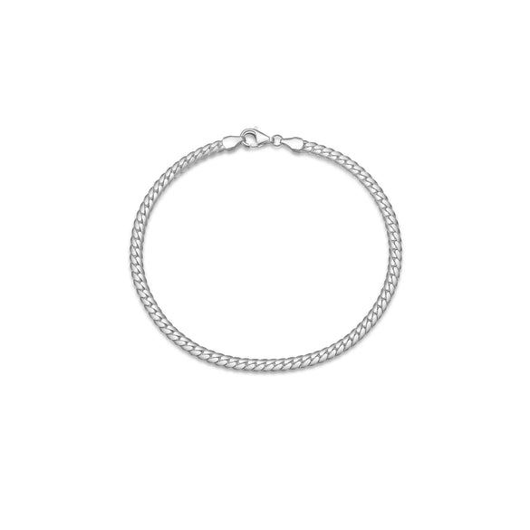 Wholesale Light Luxury Geometric S925 Sterling Silver Electroplated Platinum And 18K Gold Bracelet For Women