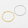 Wholesale Light Luxury Geometric S925 Sterling Silver Electroplated Platinum And 18K Gold Bracelet For Women