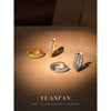 Wholesale Light Luxury Geometric S925 Sterling Silver Microinlaid Zircon Women's Earrings