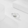 Wholesale Light Luxury Geometric S925 Sterling Silver Ring With Zircon Inlaid And Electroplating Treatment For Women