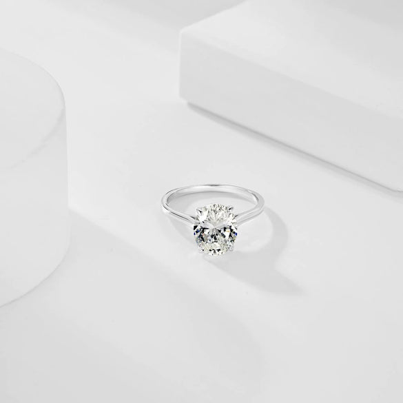 Wholesale Light Luxury Geometric S925 Sterling Silver Ring With Zircon Inlaid And Electroplating Treatment For Women
