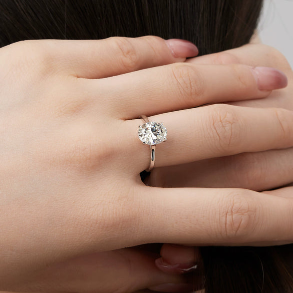 Wholesale Light Luxury Geometric S925 Sterling Silver Ring With Zircon Inlaid And Electroplating Treatment For Women