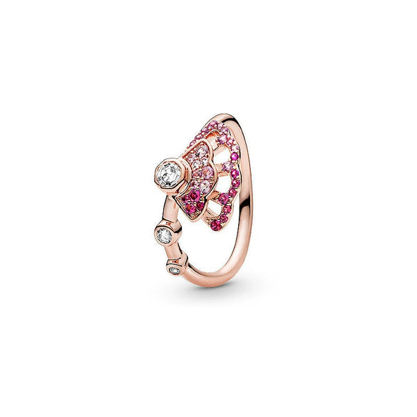 Wholesale Light Luxury Geometric Silver Electroplated Couple Rings