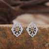 Wholesale Light Luxury Geometric Silver Pendant Necklace With Natural Gemstones