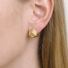 Wholesale Light Luxury Geometric Square Dice Stainless Steel Electroplated Earrings For Women