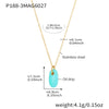 Wholesale Light Luxury Geometric Stainless Steel And Enamel Glaze Electroplated Pendant Clavicle Necklace For Women
