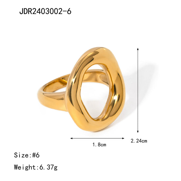Wholesale Light Luxury Geometric Stainless Steel And Titanium Steel Jewelry Set With Pvd Furnace Vacuum Real Gold Plating For Women
