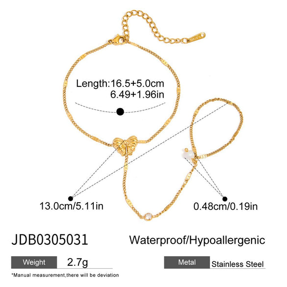 Wholesale Light Luxury Geometric Stainless Steel And Titanium Steel Jewelry Set With Pvd Furnace Vacuum Real Gold Plating For Women