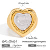 Wholesale Light Luxury Geometric Stainless Steel And Titanium Steel Jewelry Set With Pvd Furnace Vacuum Real Gold Plating For Women