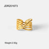 Wholesale Light Luxury Geometric Stainless Steel And Titanium Steel Jewelry Set With Pvd Furnace Vacuum Real Gold Plating For Women