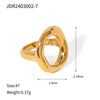 Wholesale Light Luxury Geometric Stainless Steel And Titanium Steel Jewelry Set With Pvd Furnace Vacuum Real Gold Plating For Women