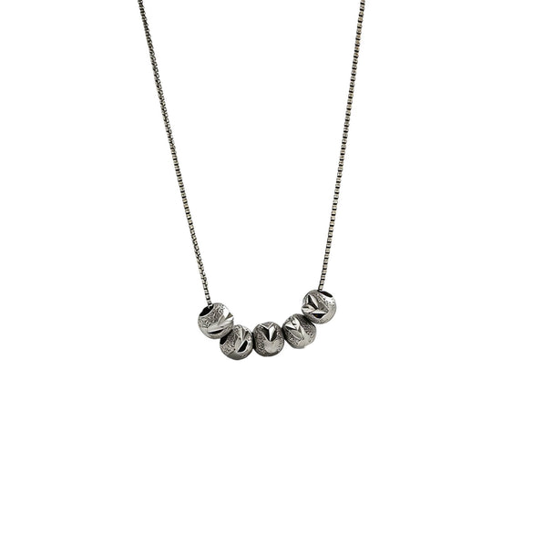 Wholesale Light Luxury Geometric Stainless Steel And Titanium Steel Necklace For Women With Vacuum Plating In The Furnace