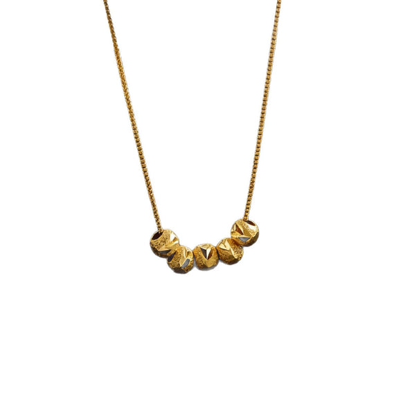 Wholesale Light Luxury Geometric Stainless Steel And Titanium Steel Necklace For Women With Vacuum Plating In The Furnace