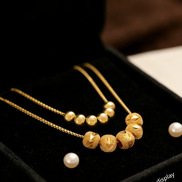 Wholesale Light Luxury Geometric Stainless Steel And Titanium Steel Necklace For Women With Vacuum Plating In The Furnace
