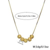 Wholesale Light Luxury Geometric Stainless Steel And Titanium Steel Necklace For Women With Vacuum Plating In The Furnace