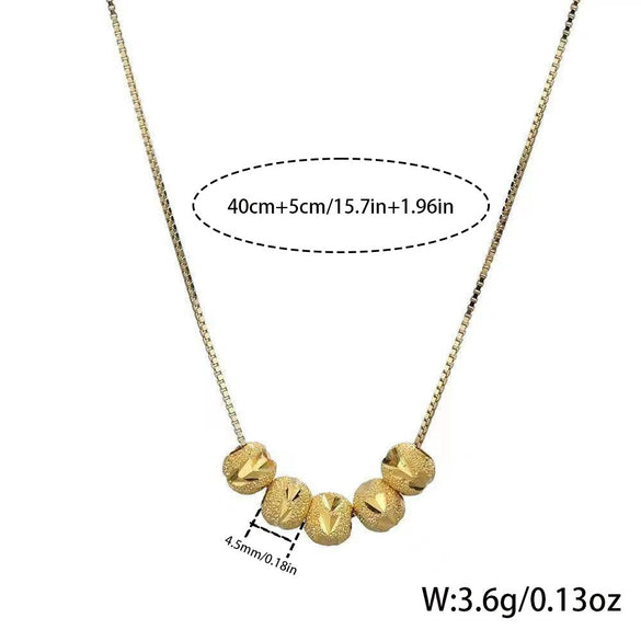 Wholesale Light Luxury Geometric Stainless Steel And Titanium Steel Necklace For Women With Vacuum Plating In The Furnace