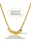 Wholesale Light Luxury Geometric Stainless Steel And Titanium Steel Necklace For Women With Vacuum Plating In The Furnace