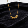 Wholesale Light Luxury Geometric Stainless Steel And Titanium Steel Necklace For Women With Vacuum Plating In The Furnace