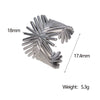 Wholesale Light Luxury Geometric Stainless Steel Electroplated Adjustable Open Ring For Women And Men