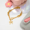Wholesale Light Luxury Geometric Stainless Steel Electroplated Bracelet For Women
