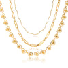 Wholesale Light Luxury Geometric Stainless Steel Electroplated Chain Necklace For Women