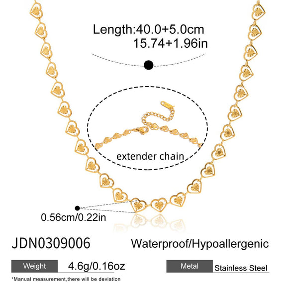 Wholesale Light Luxury Geometric Stainless Steel Electroplated Chain Necklace For Women