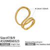Wholesale Light Luxury Geometric Stainless Steel Electroplated Finger Ring Set For Women