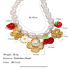 Wholesale Light Luxury Geometric Stainless Steel Electroplated Necklace For Women