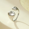Wholesale Light Luxury Geometric Stainless Steel Electroplated Open Design Rings For Women