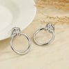 Wholesale Light Luxury Geometric Stainless Steel Electroplated Open Design Rings For Women