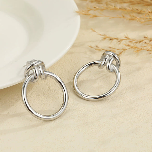 Wholesale Light Luxury Geometric Stainless Steel Electroplated Open Design Rings For Women