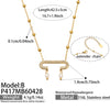 Wholesale Light Luxury Geometric Stainless Steel Electroplated Paperclip Tassel Freshwater Pearl Necklace For Women