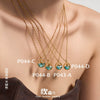 Wholesale Light Luxury Geometric Stainless Steel Electroplated Round Pendant Necklace For Women