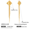 Wholesale Light Luxury Geometric Stainless Steel Electroplated Tassel Earrings For Women