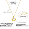 Wholesale Light Luxury Geometric Stainless Steel 18K Gold Plated Embossed Phoenix Pendant Necklace For Women